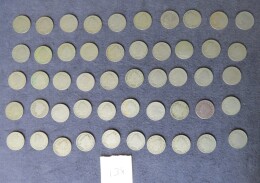 138. Lot 50 Liberty Head nickels, mixed dates