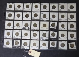 144. Lot 40 Buffalo nickels, mixed dates