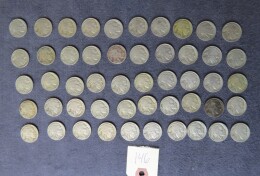 146. Lot 50 Buffalo nickels, twenty-two 1934, twenty-eight 1935