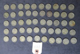 151. Lot 50 Buffalo nickels, all 1936