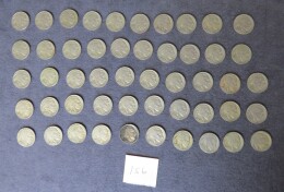 156. Lot 50 Buffalo nickels, forty-one 1937, four 1930, two 1936, three worn dates