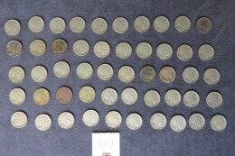 157. Lot 50 Buffalo nickels,1935, 36, 37