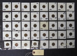 176. Lot 40 Indian Head pennies, 1895-1899