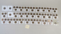 206. Lot wheat cents in envelopes, 89 coins, seven added late