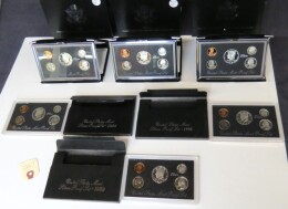 227. U. S. Mint proof sets include two 1992, one 1993, Three U. S. Mint silver proof sets, 1992, 1994, 1998